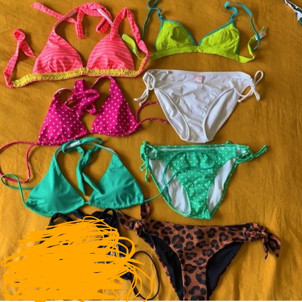 9pc VICTORIA'S SECRET (and other) Bikini Swim Bundle
